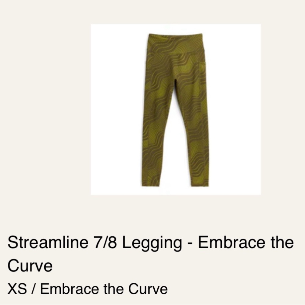 NEW with tags - TomboyX 7/8 XS Leggings - Olive with pockets